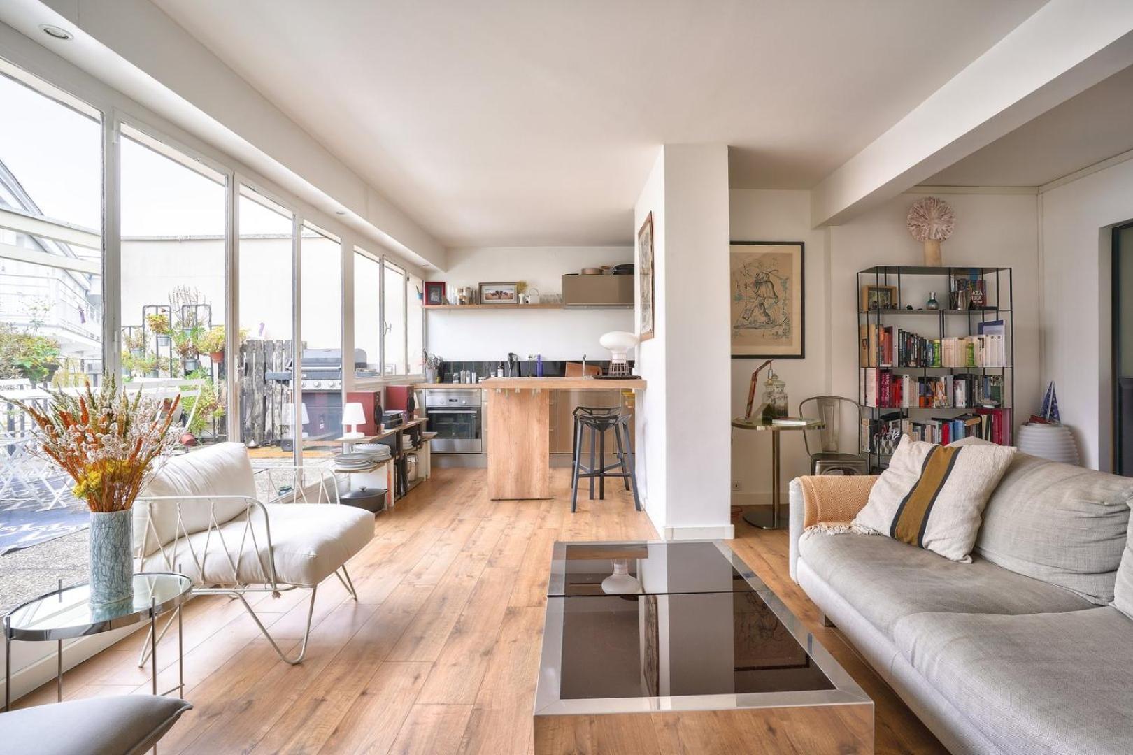 Guestready - Apt Confortable Avec Terrasse Au 18E Париж Екстериор снимка