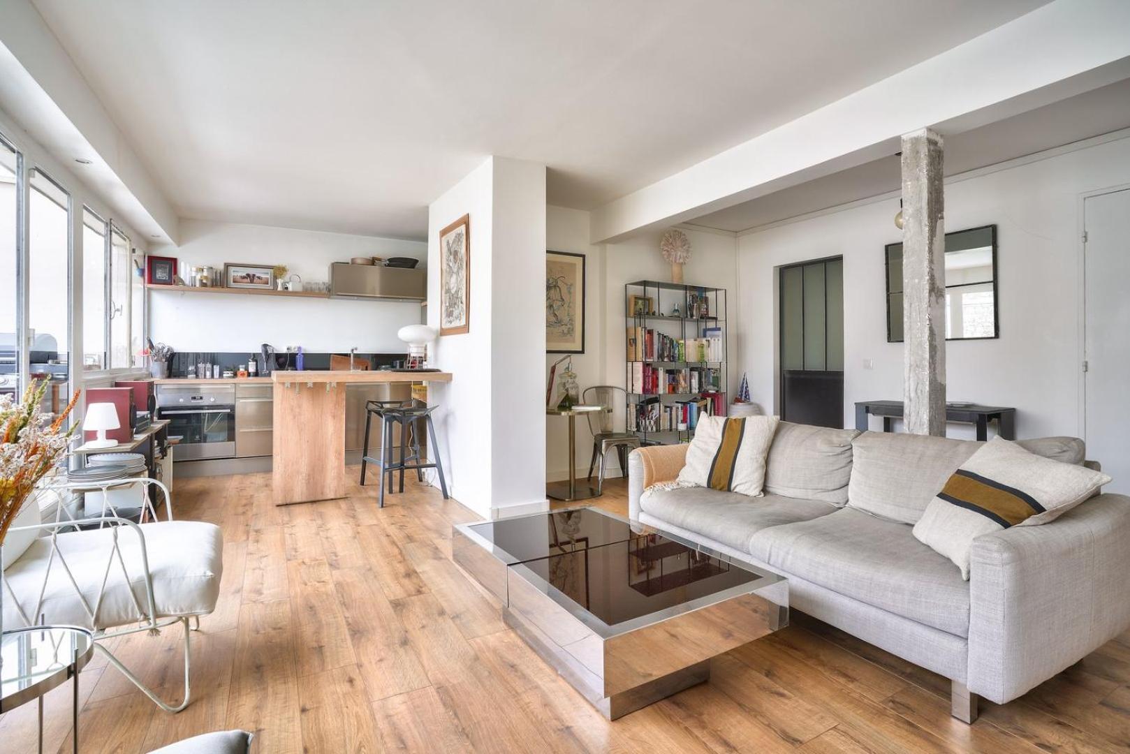 Guestready - Apt Confortable Avec Terrasse Au 18E Париж Екстериор снимка
